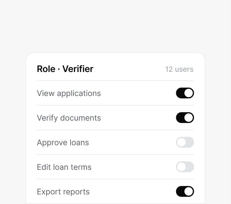 Super-admin portal: lendhero interface