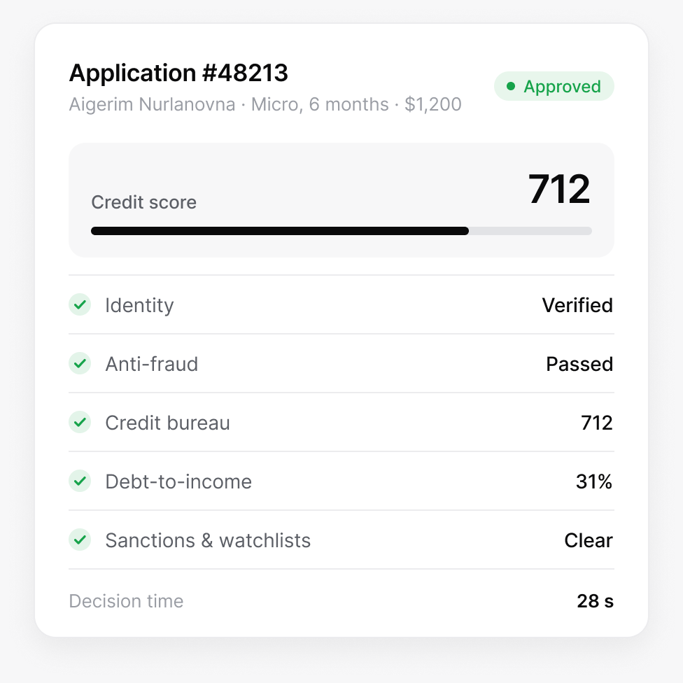 Use the whole platform or just one module: lendhero interface
