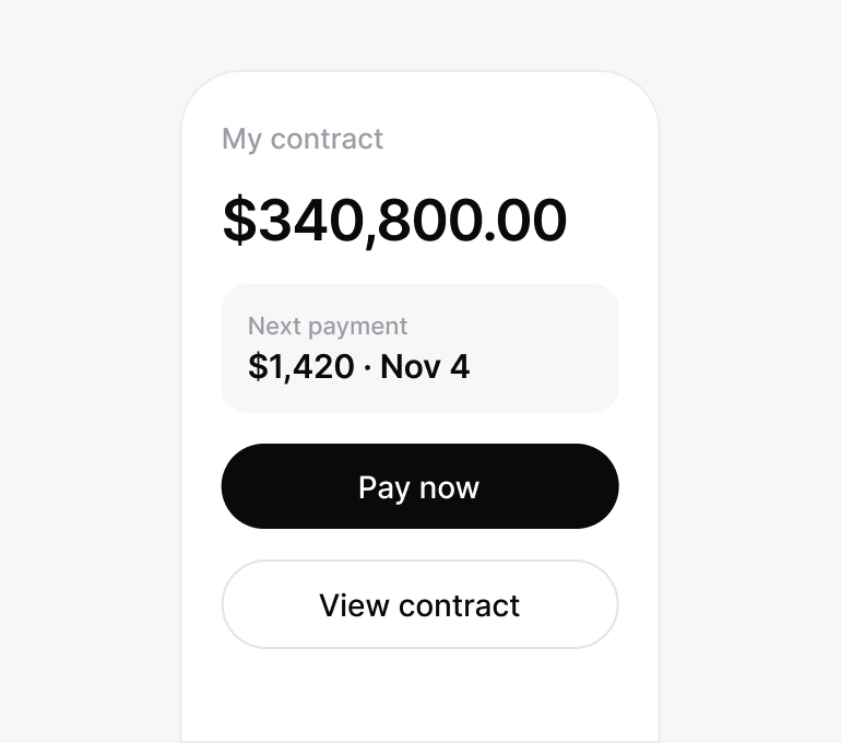 Customer portal: lendhero interface