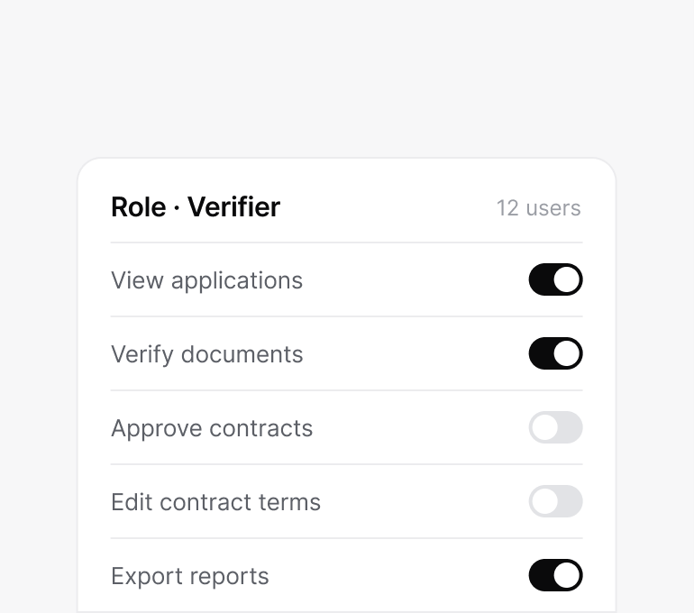 Super-admin portal: lendhero interface