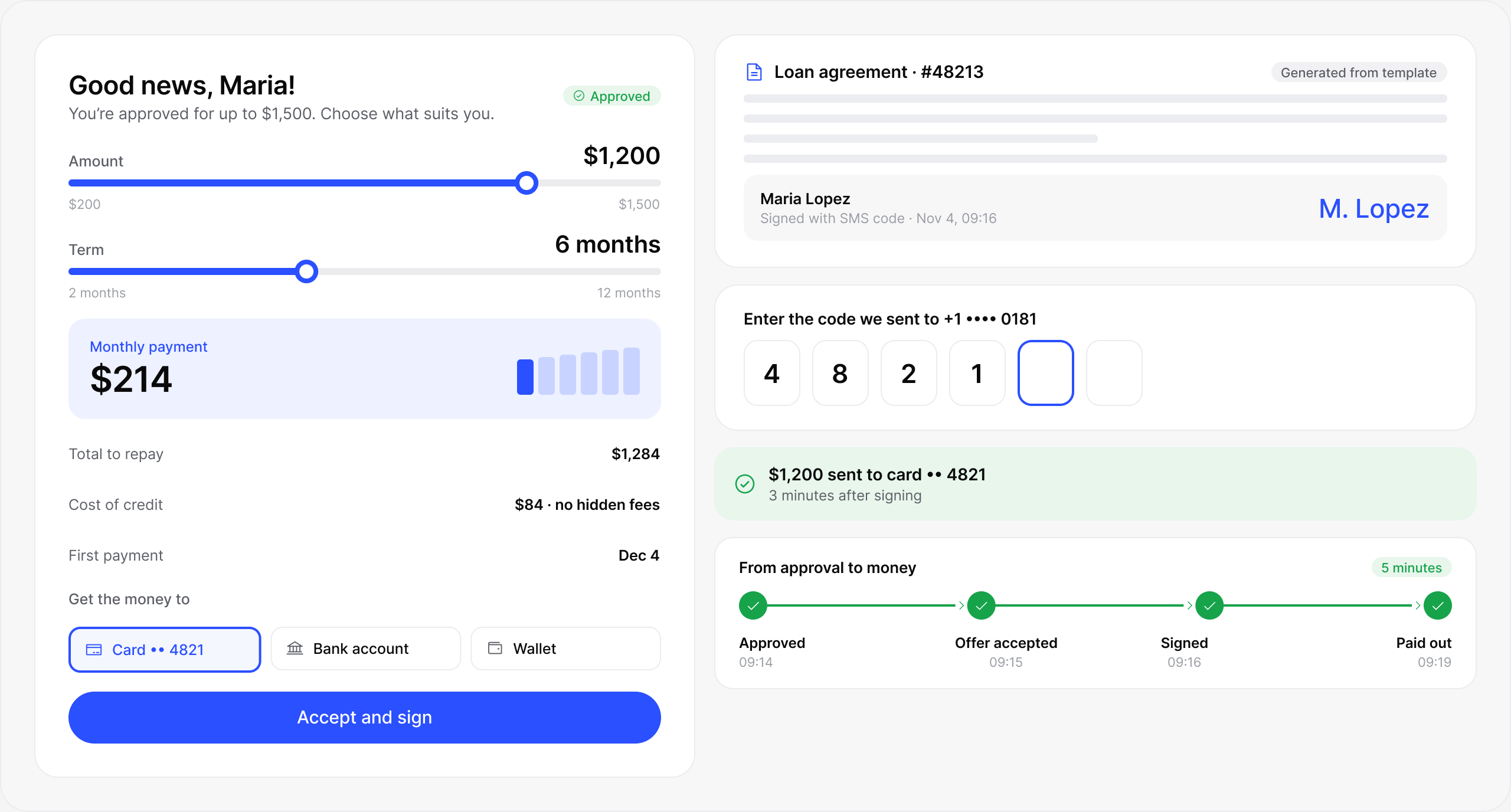 lendhero Loan origination software interface